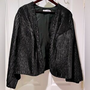 🍎Back to school sale!🍎 Shimmery beaded JJ’s House blazer, fits size 20W/22W